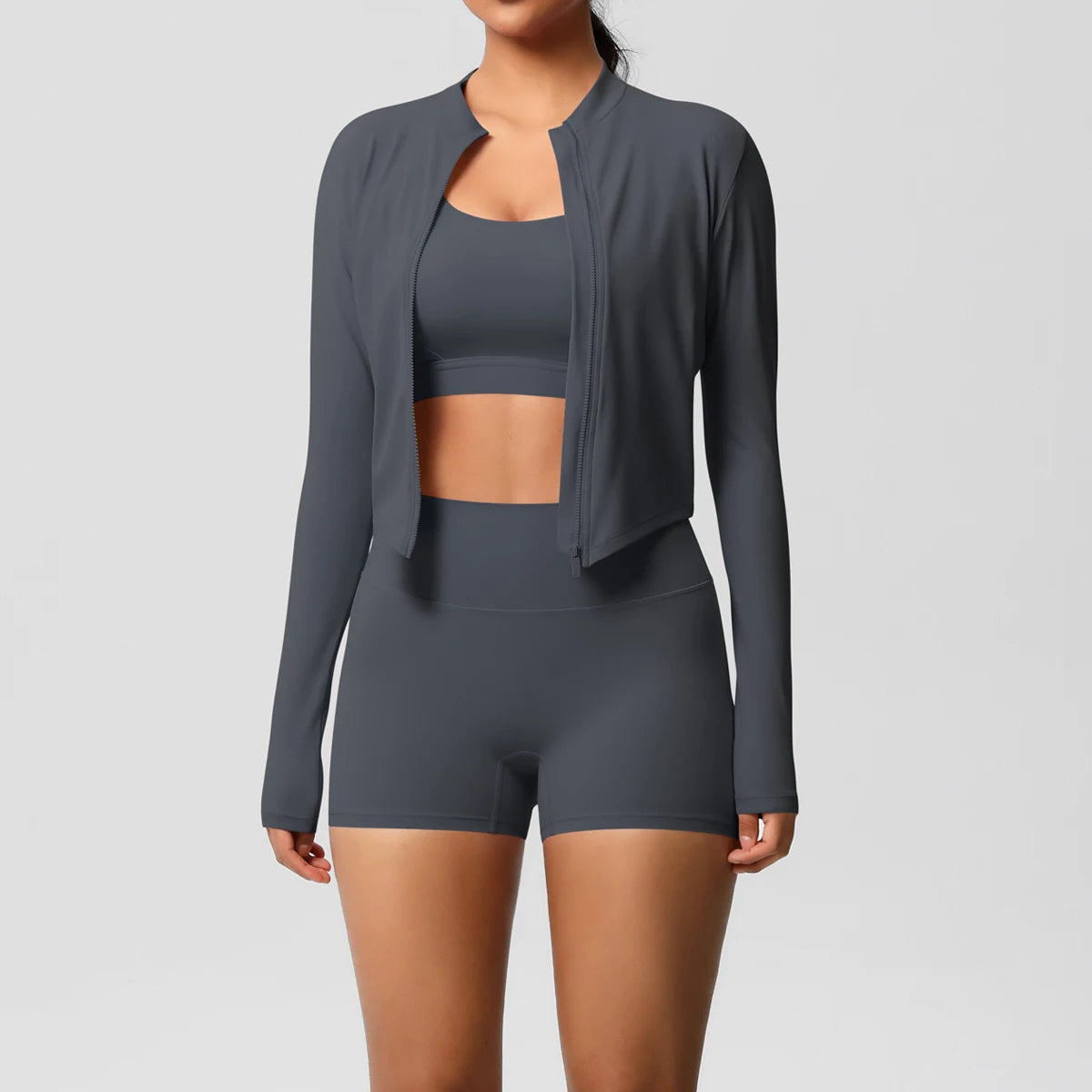 3PCS Yoga Set Nude Feeling Workout Sets Women Tracksuit Gym Push Up Fitness Running Workout Sportwear Sport Bra Leggings Suit