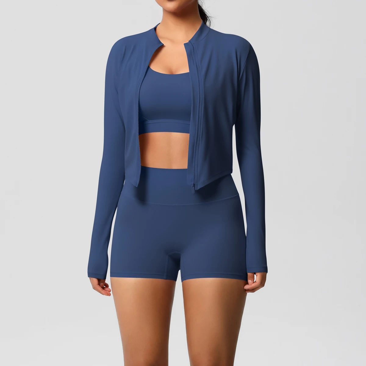 3PCS Yoga Set Nude Feeling Workout Sets Women Tracksuit Gym Push Up Fitness Running Workout Sportwear Sport Bra Leggings Suit