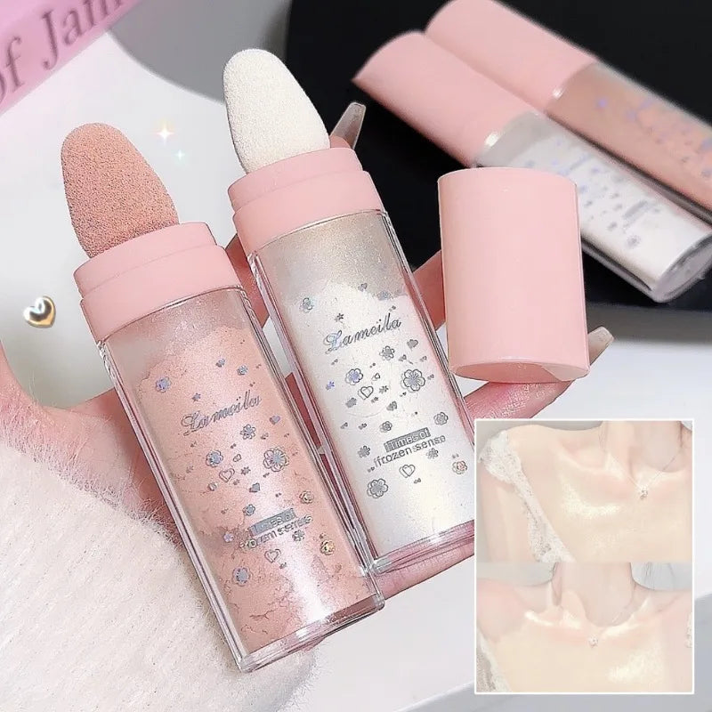 Body & Face Highlighting Powder Diamond Shine Ultra-fine Pearls Highlighter Champagne Gold Face Clavicle Body Brightening Powder
