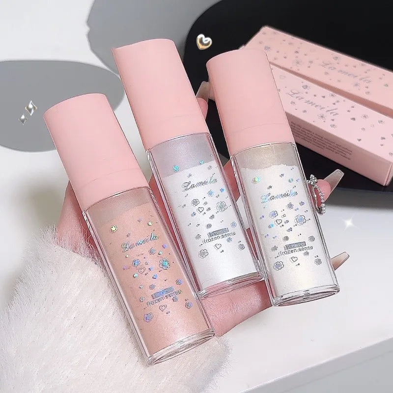 Body & Face Highlighting Powder Diamond Shine Ultra-fine Pearls Highlighter Champagne Gold Face Clavicle Body Brightening Powder